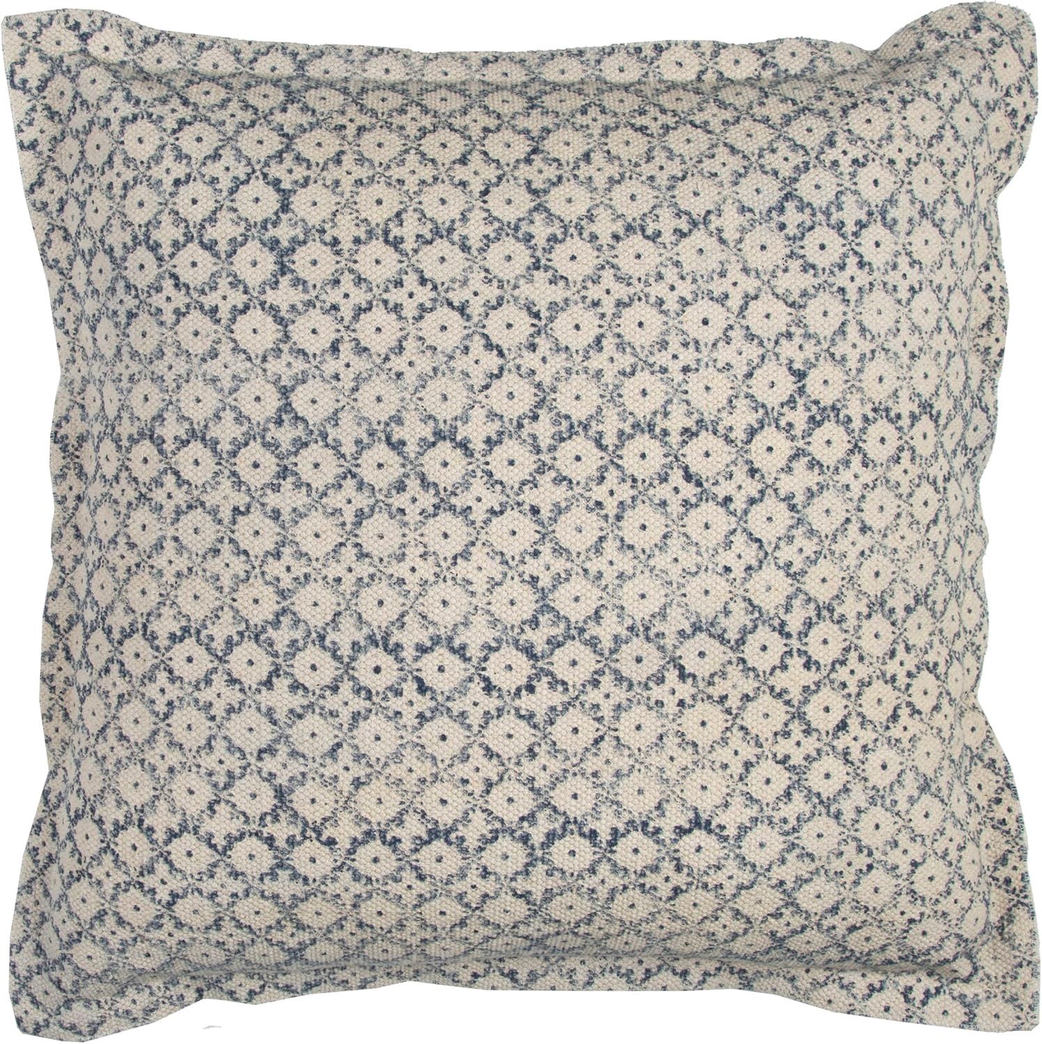 Rizzy Home Decorative Pillow, Blue Textured Pattern