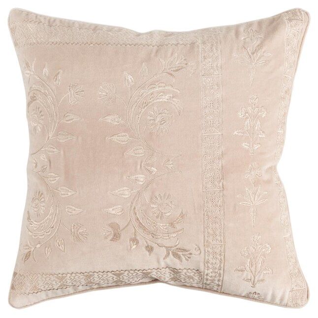 Rizzy Home Decorative Pillow, Pale Pink Floral Pattern
