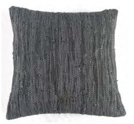 Rizzy Home Decorative Pillow, Solid Charcoal