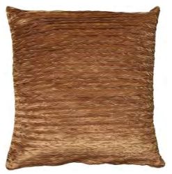 Rizzy Home Decorative Pillow, Solid Bronze with Pleated Texture