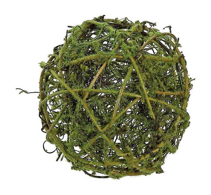 Moss Vine  4" Orb, Natural Twigs