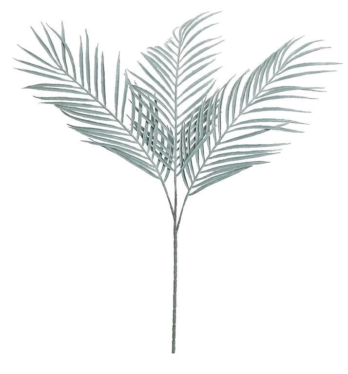 Palm Frond X3/27&quot; Pe Blue/Grey