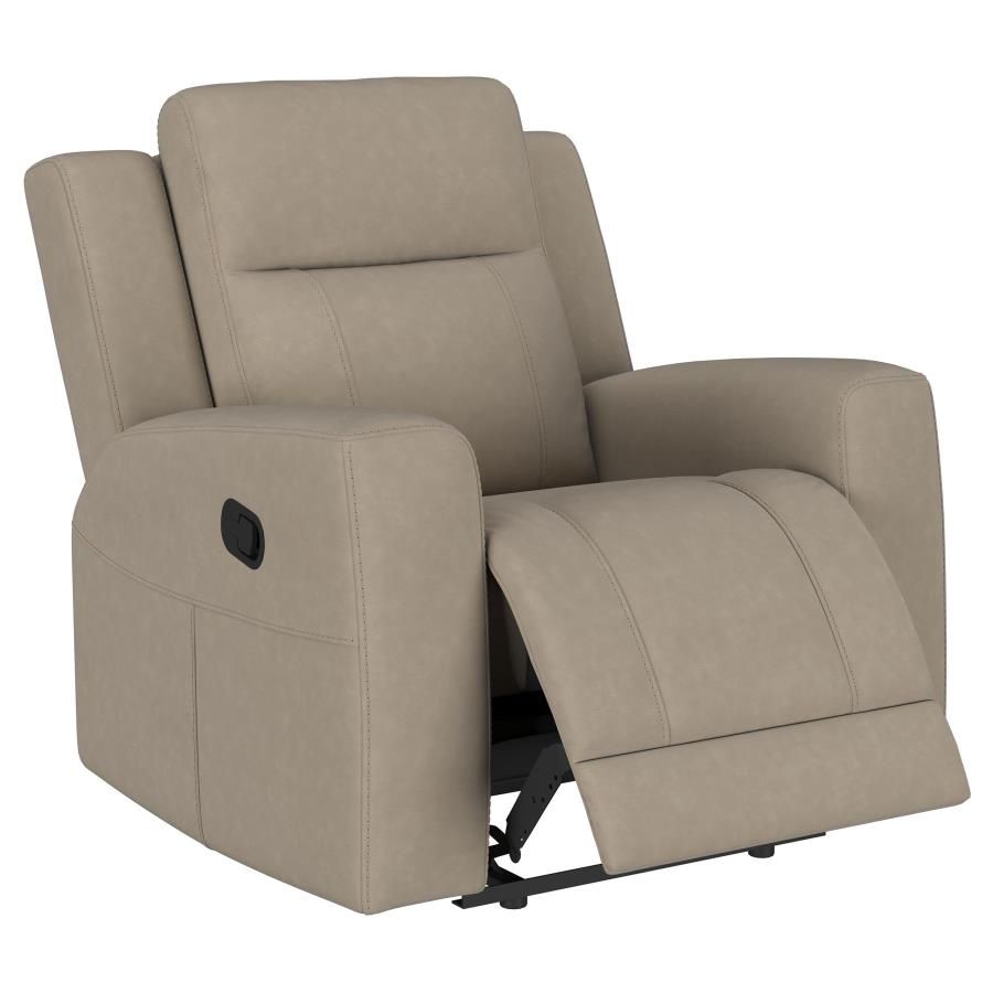 Brentwood Upholstered Recliner Chair, Colour: Taupe