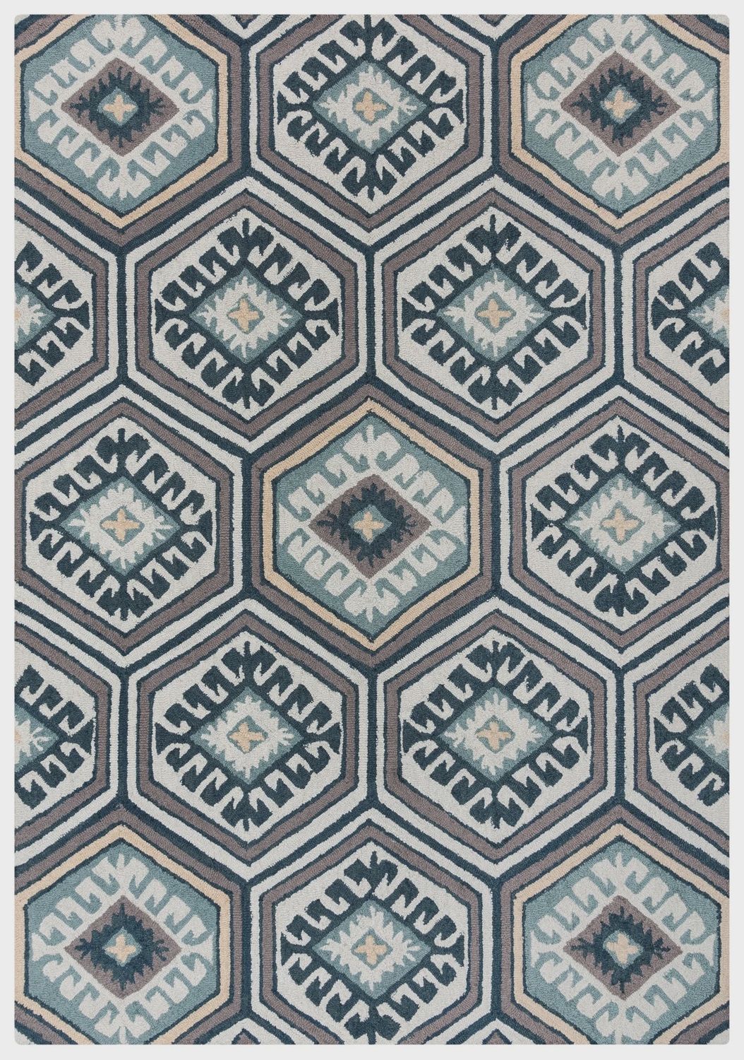RUG /33312-00 / BLUE 5X7