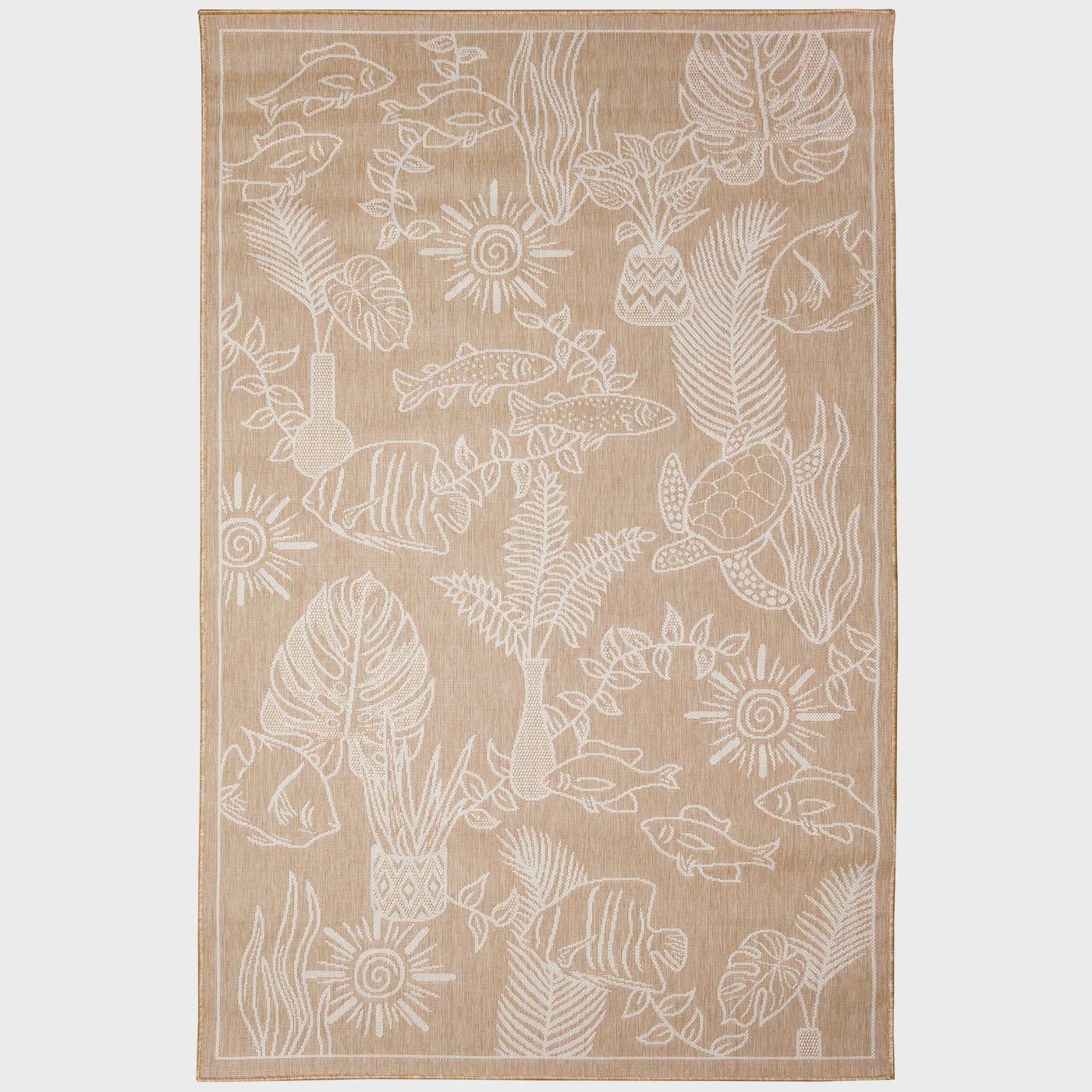 Carmel Collage Indoor/Outdoor Rug Sand
