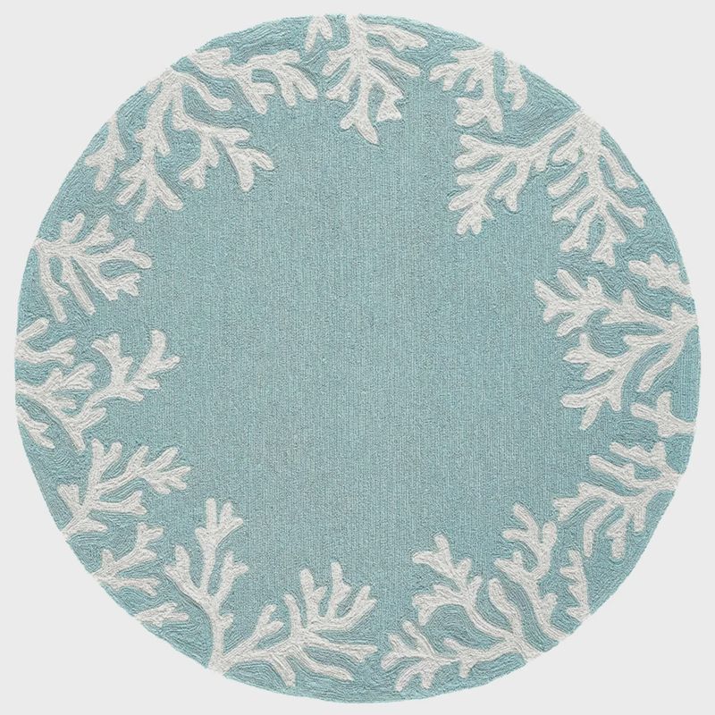 Capri Coral Border Indoor/Outdoor Rug