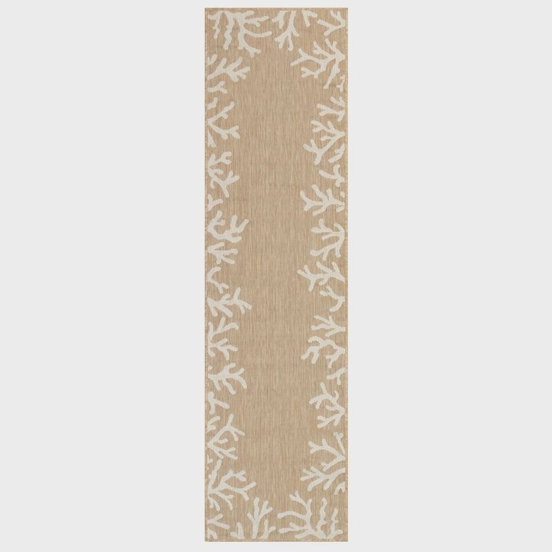 Carmel Coral Border Indoor/Outdoor Rug Sand