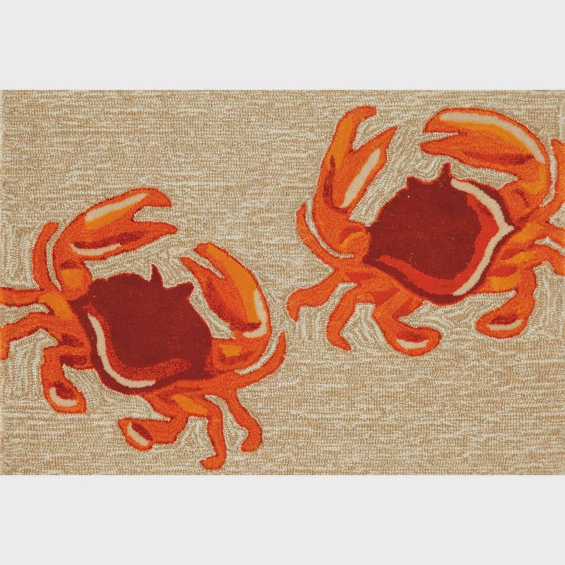 Frontporch Crabs Indoor/Outdoor 20x30' Rug Natural