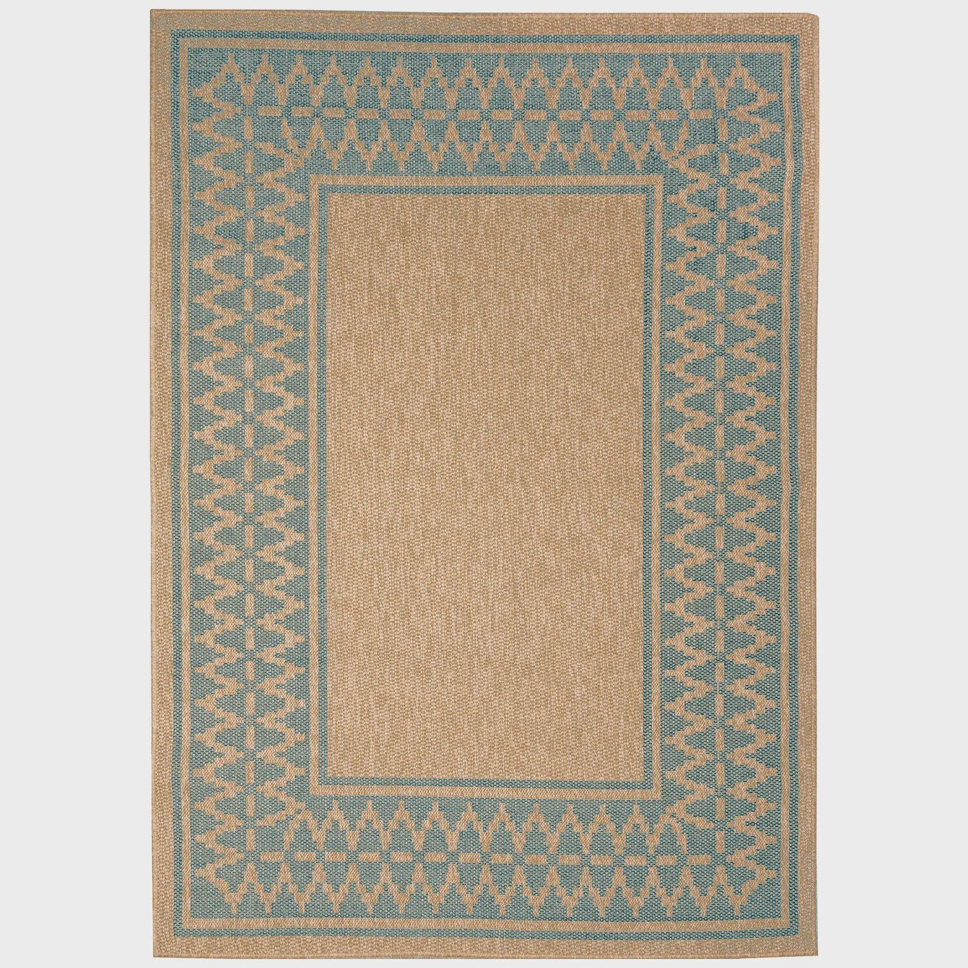 Sahara Diamond Border Indoor/Outdoor Rug