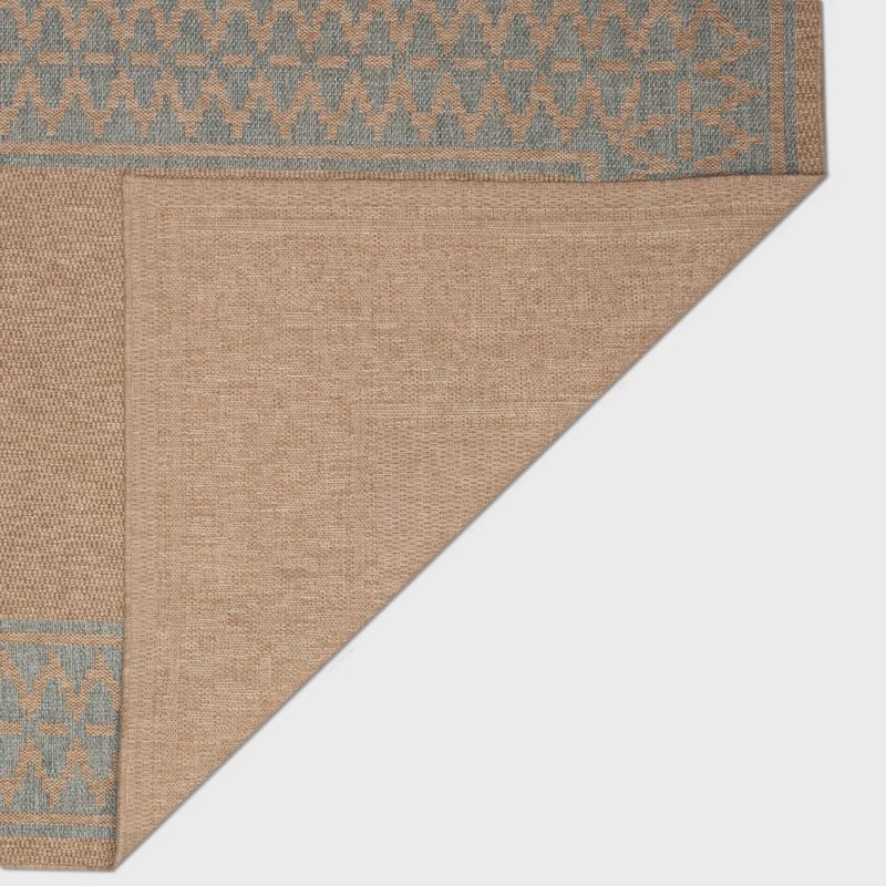 Sahara Diamond Border Indoor/Outdoor Rug