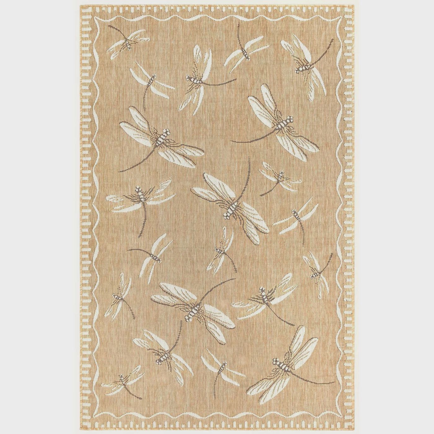Carmel Dragonfly 3x5&#39; Indoor/Outdoor Rug Sand