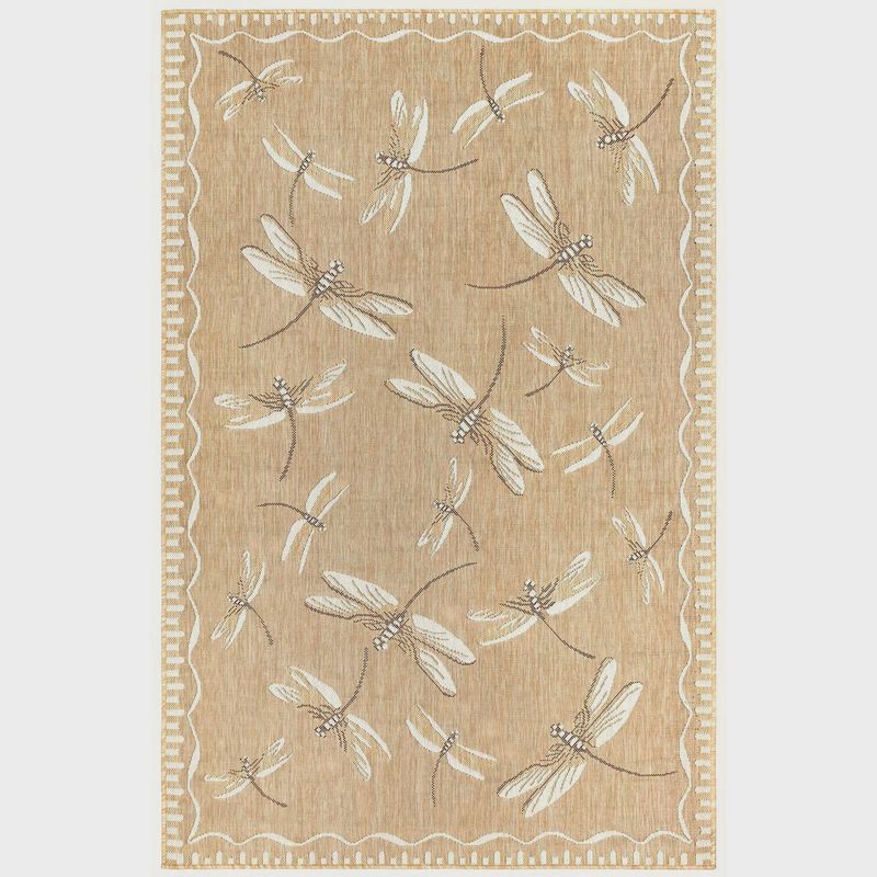Carmel Dragonfly 3x5' Indoor/Outdoor Rug Sand