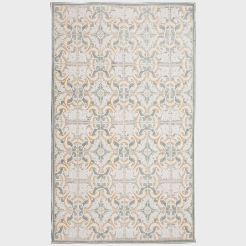 Canyon Floral Tile Indoor/Outdoor Rug