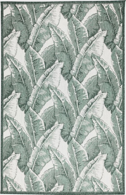 Malibu Palm Fronds Indoor/Outdoor Rug, Green