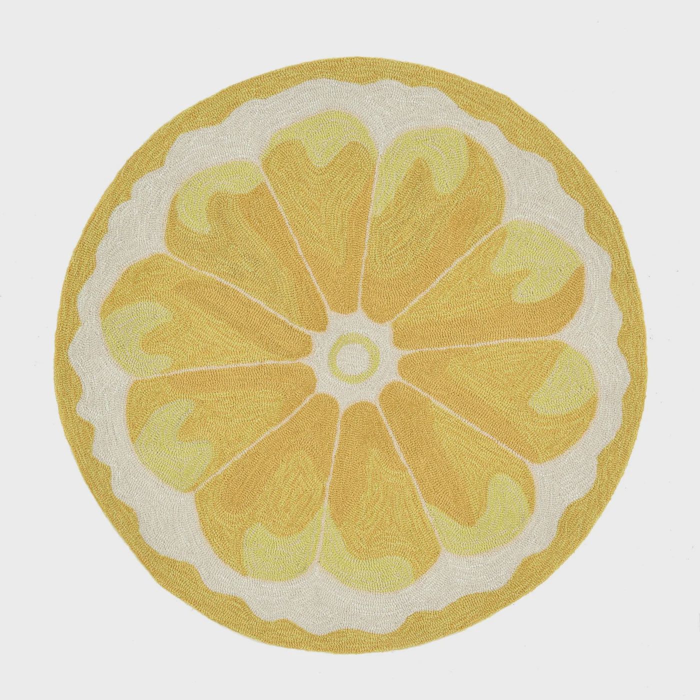 Frontporch Lemon Slice Indoor/Outdoor Rug Yellow