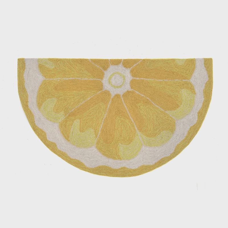Frontporch Lemon Slice Indoor/Outdoor Rug Yellow