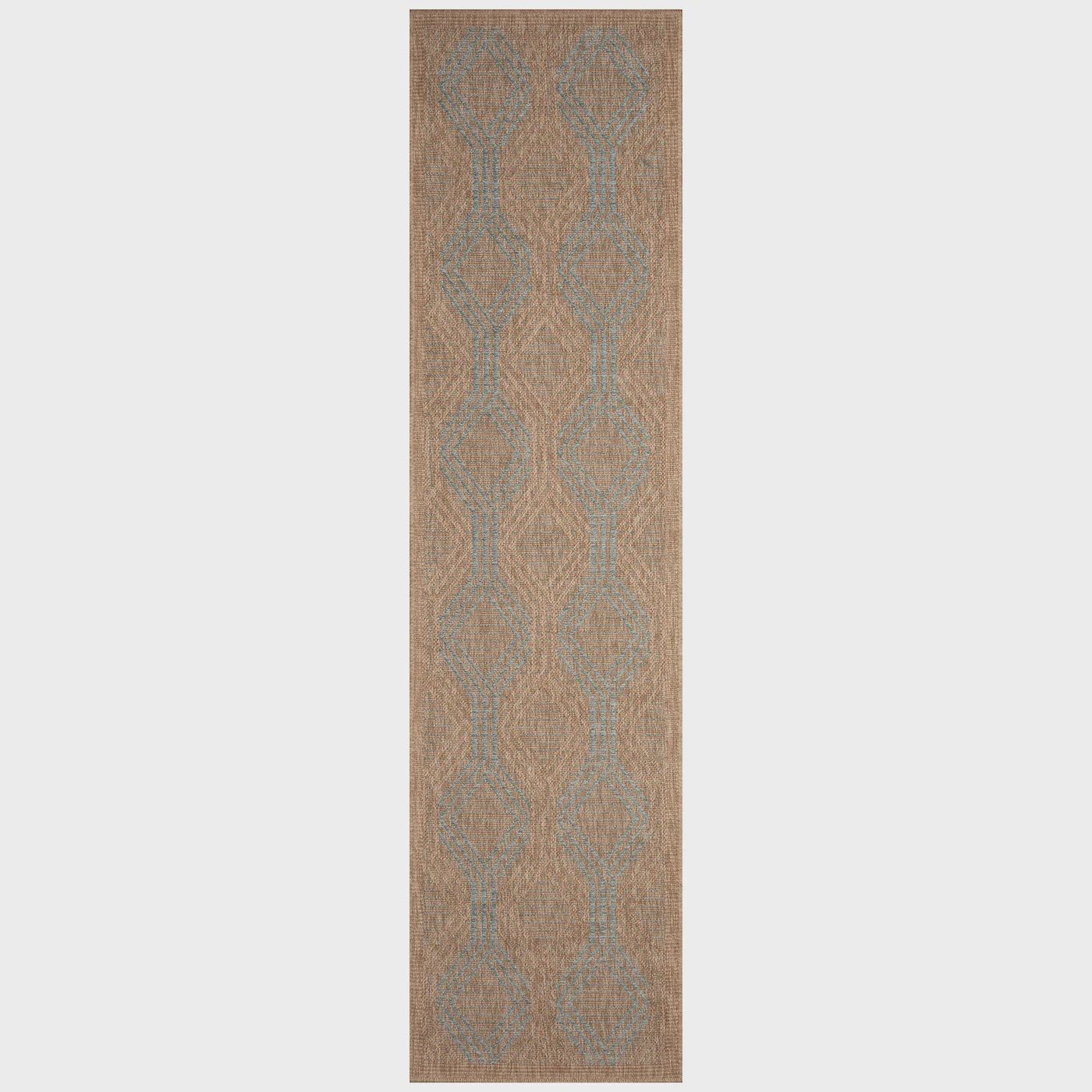 Sahara Links Indoor/Outdoor Runner Rug, Colour: Aruba