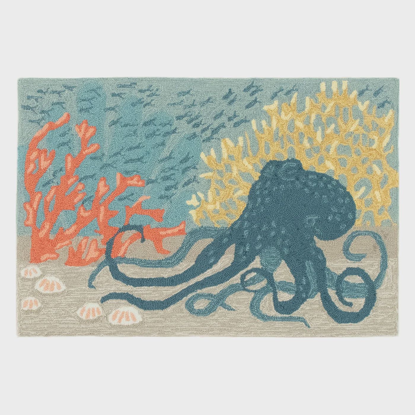Frontporch Octopus Indoor/Outdoor Rug Ocean