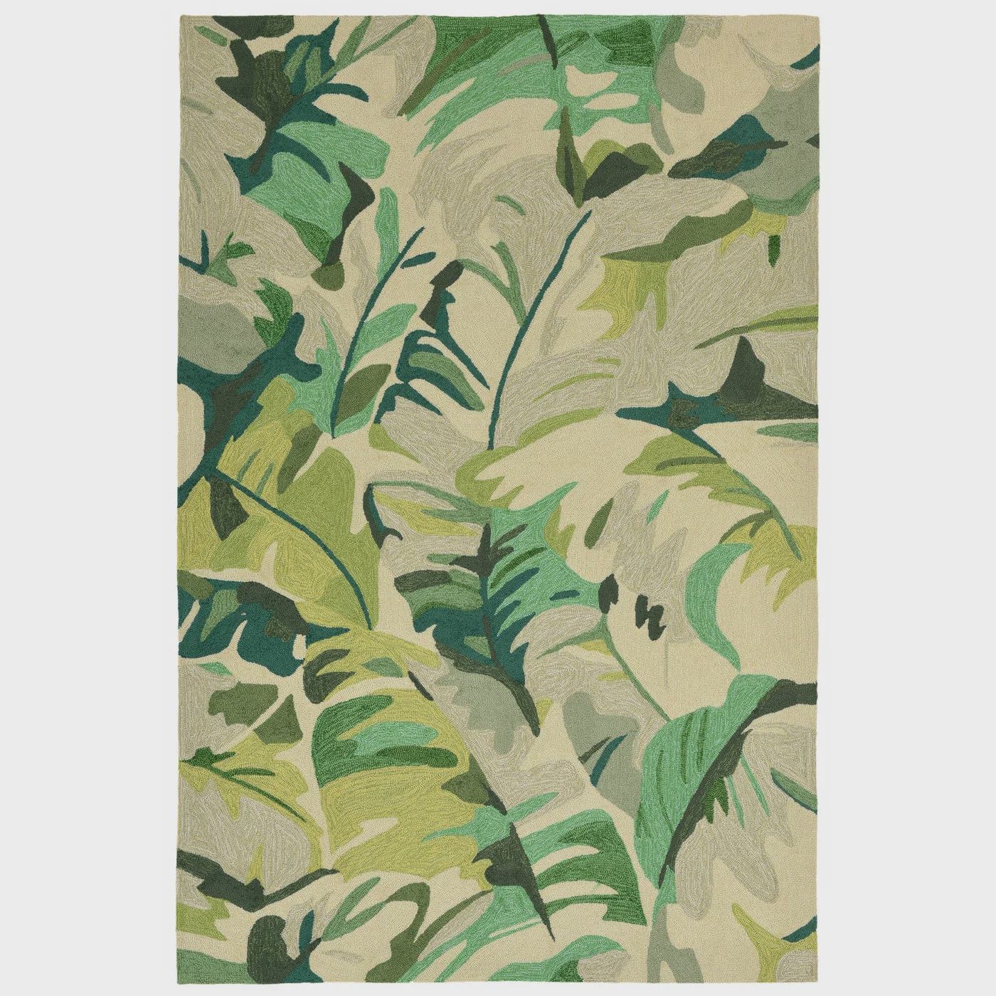 Capri Palm Leaf Indoor/Outdoor Rug Green