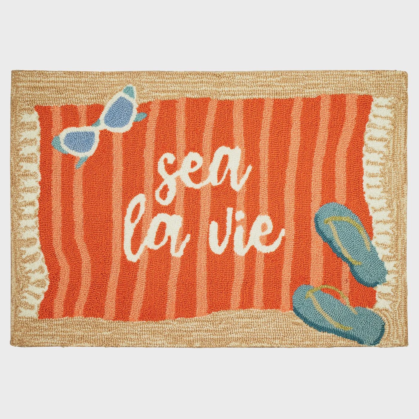 Frontporch Sea La Vie Indoor/Outdoor Rug Natural