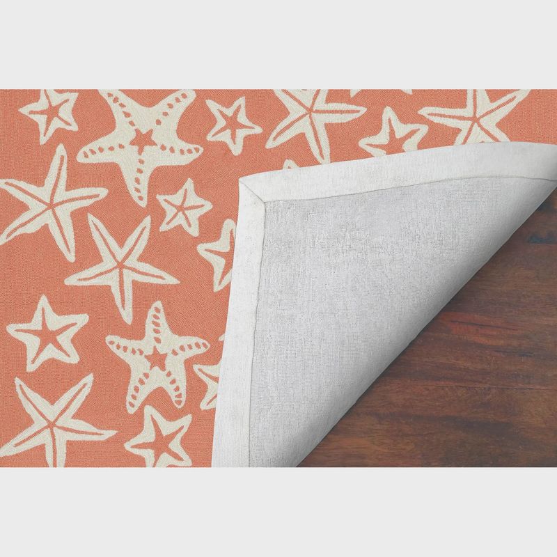 Capri Starfish Indoor/Outdoor 5x7' Rug Coral