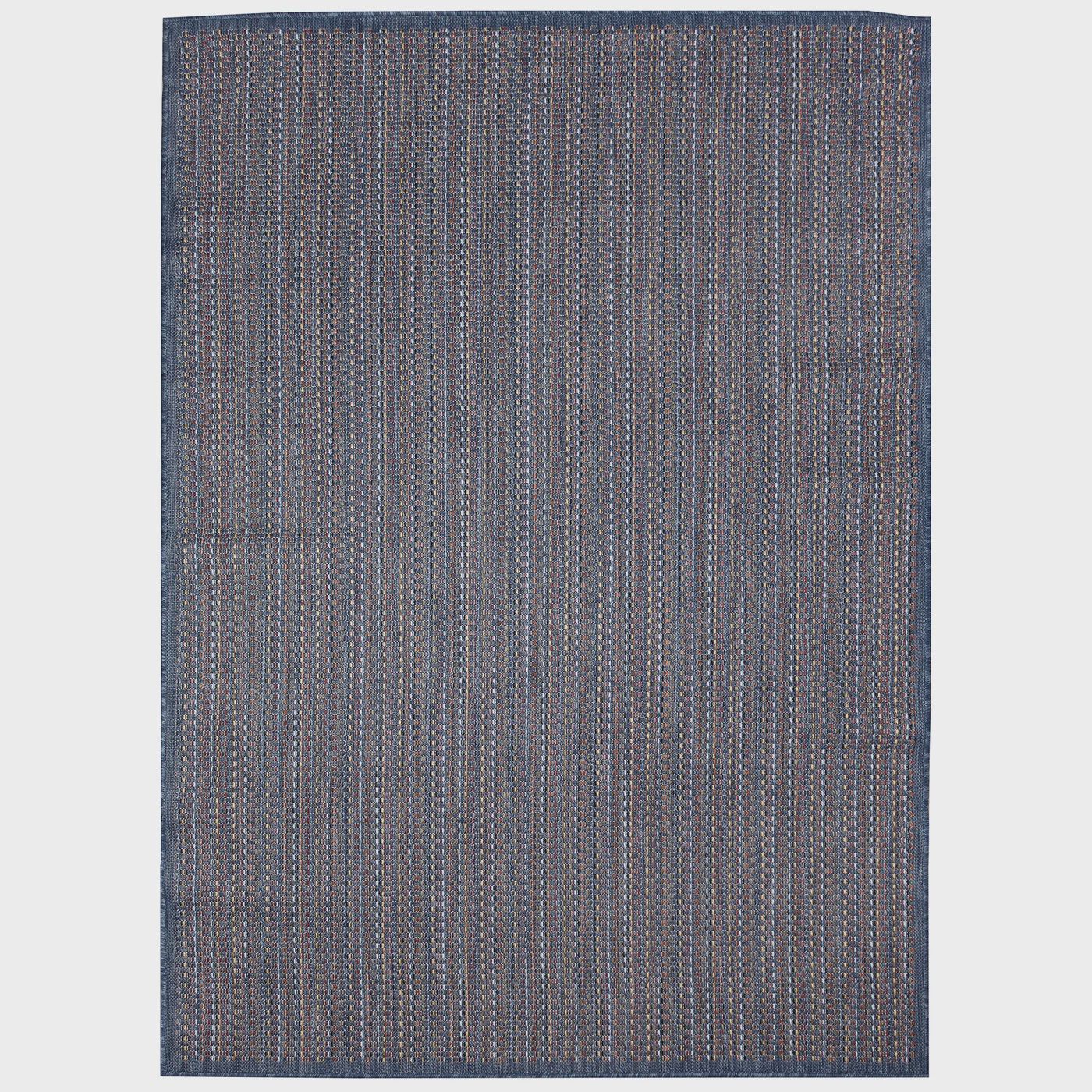Avena Texture Indoor/Outdoor Rug, Colour: Denim, Size: 3x5&#39;