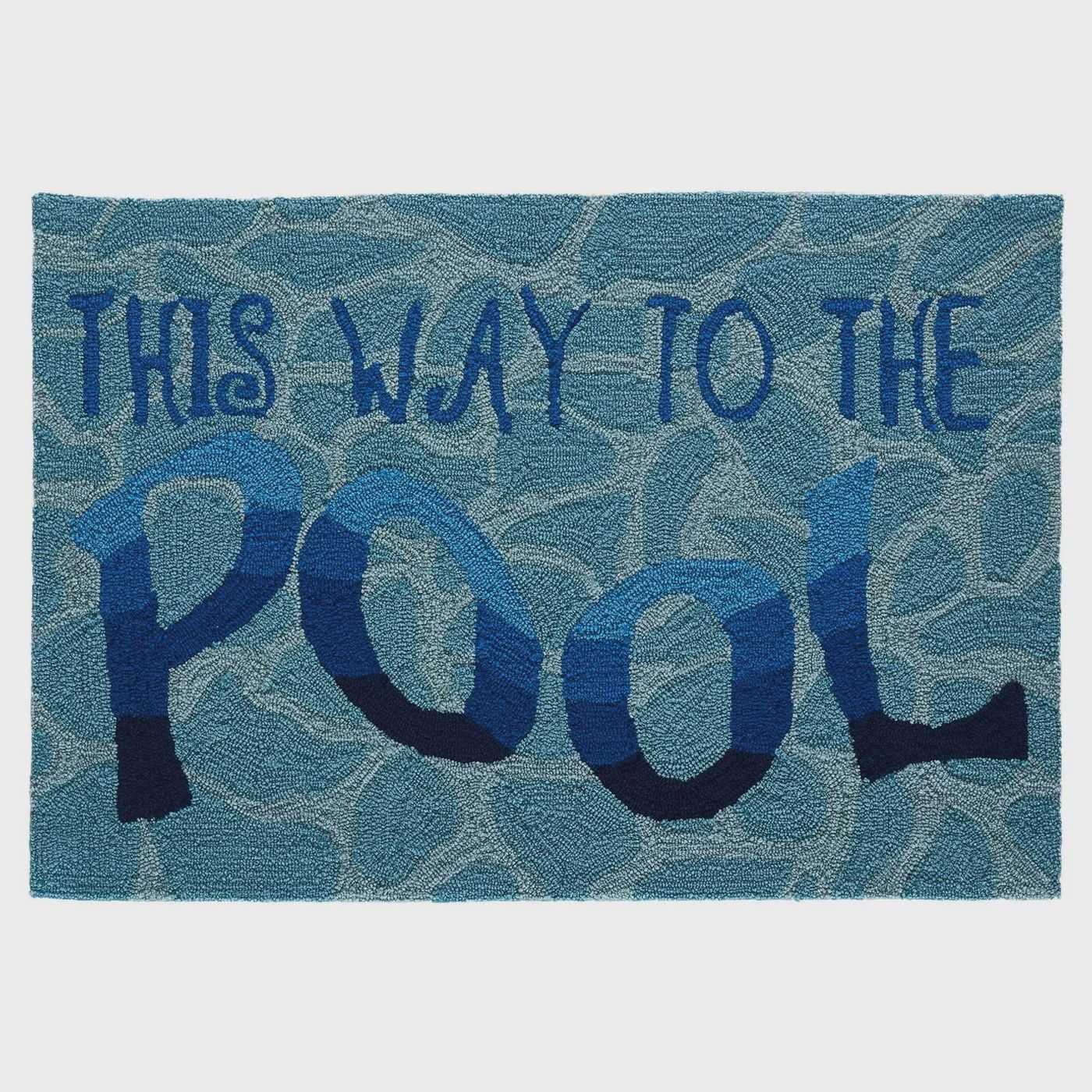 Frontporch This Way To The Pool Indoor/Outdoor Rug Water