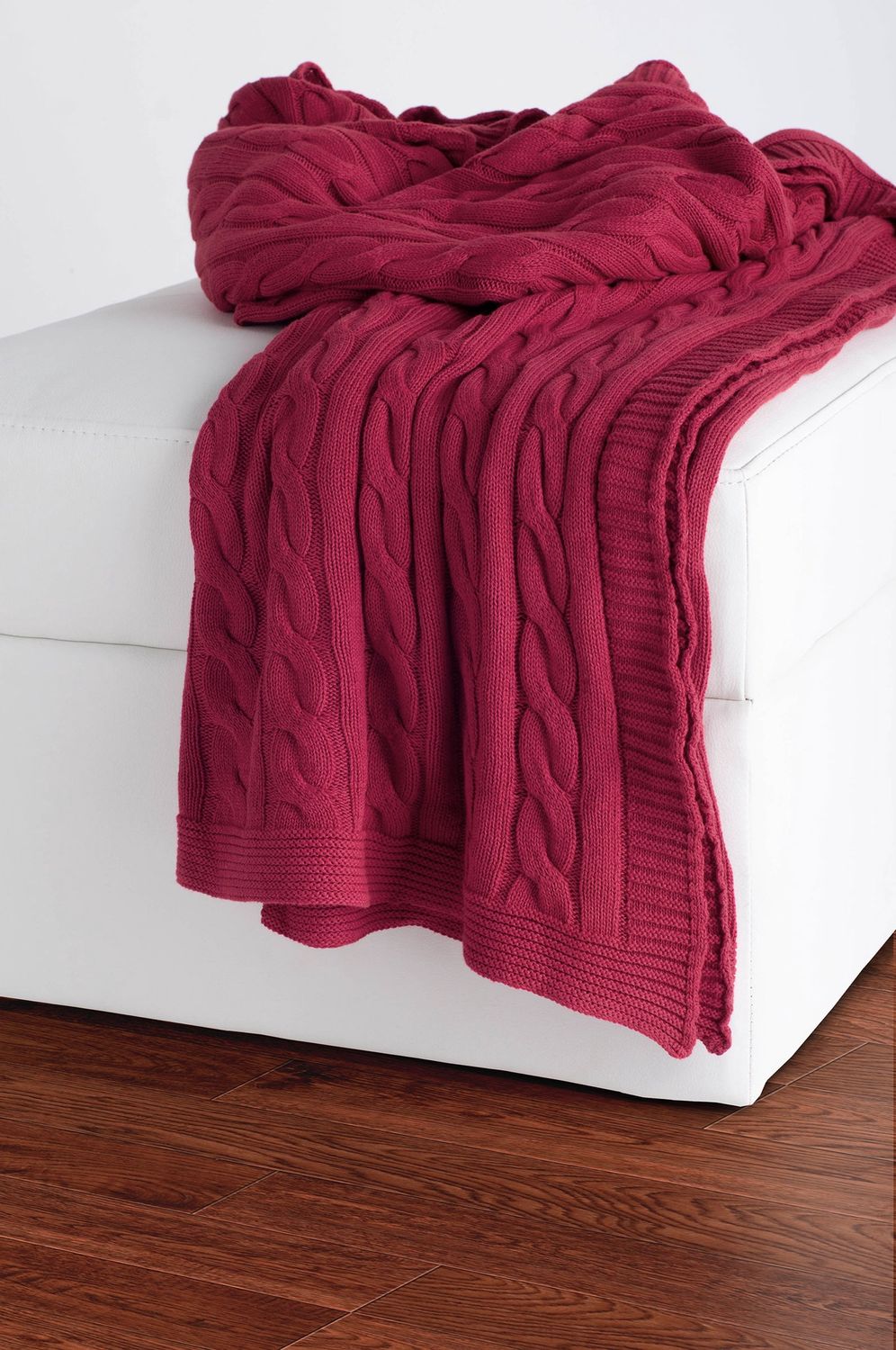 Rizzy Home Cable Knit Throw Blanket