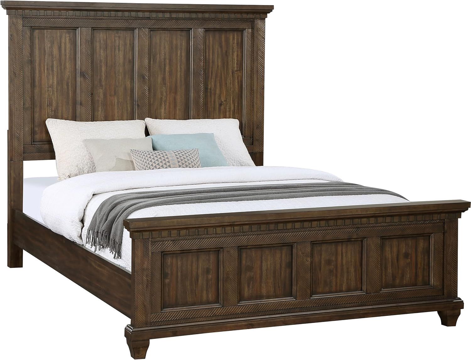 Bennington Eastern King Panel Bed, Acacia Brown
