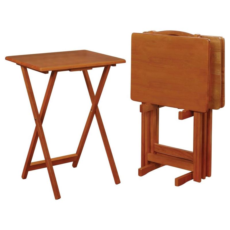 Donna 4-piece TV Tray Table Set with Stand
