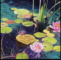 Dockwood frame 30 x 40 &quot;Floating Colors&quot; Studio EL