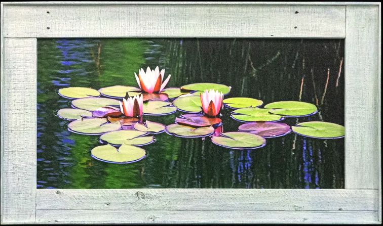 Dockwood frame 18 x 36 &quot;Water Lillies 13&quot; Studio EL