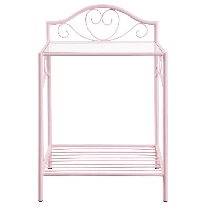 Massi Metal 1-shelf Nightstand Powder Pink