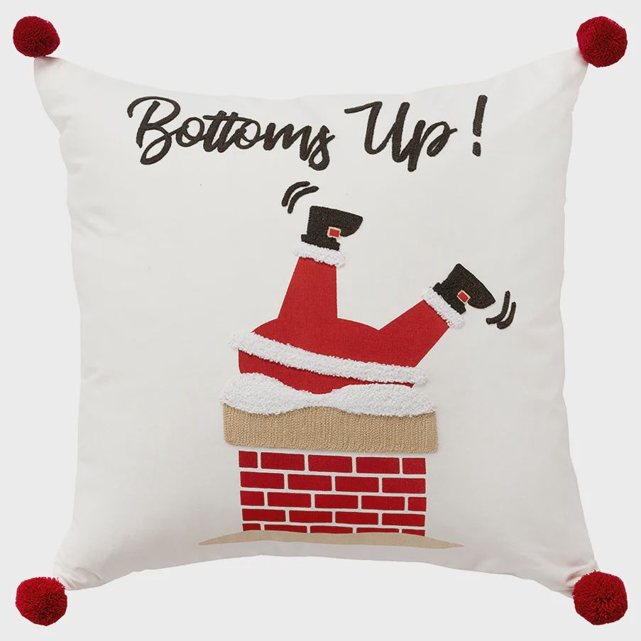 Rizzy Home Seasonal Decorative Pillow, &quot;Bottom&#39;s Up&quot;