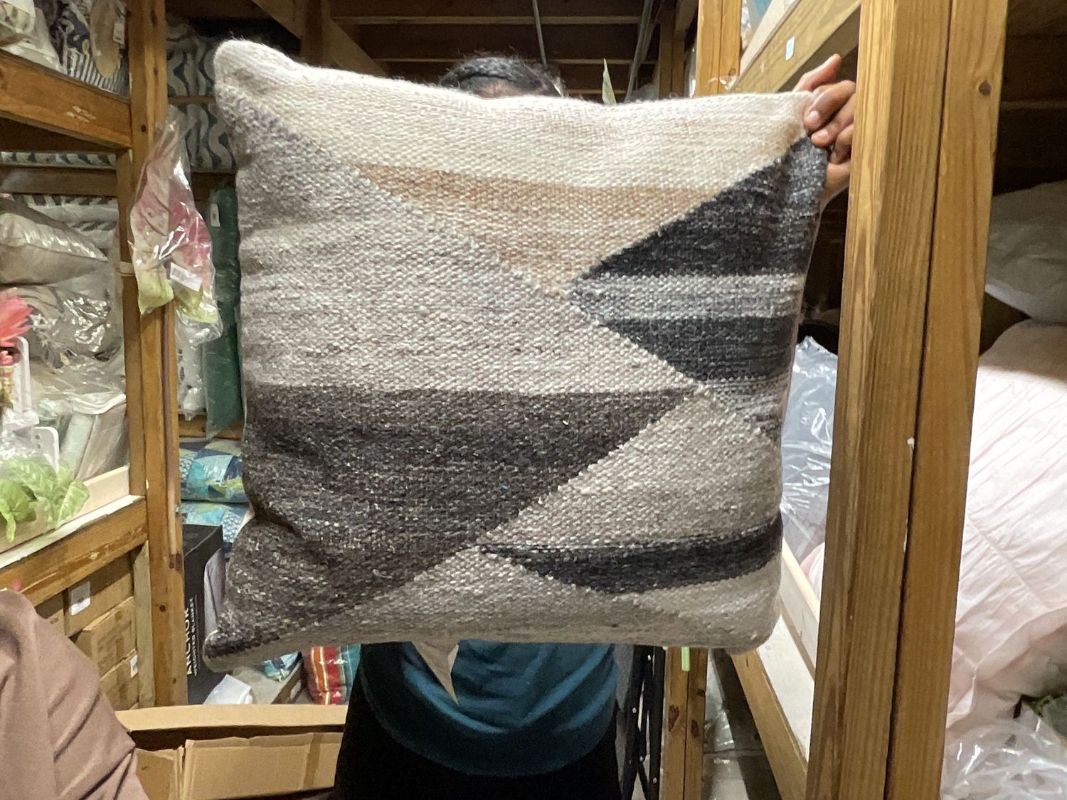 Rizzy Home Decorative Pillow, Grey