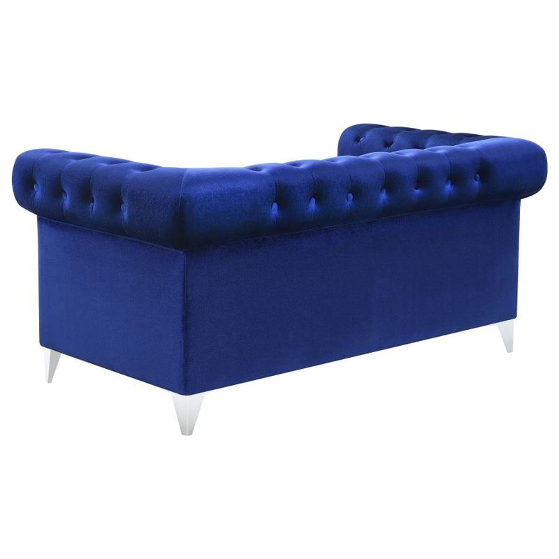 Bleker Tuxedo Arm Loveseat Blue