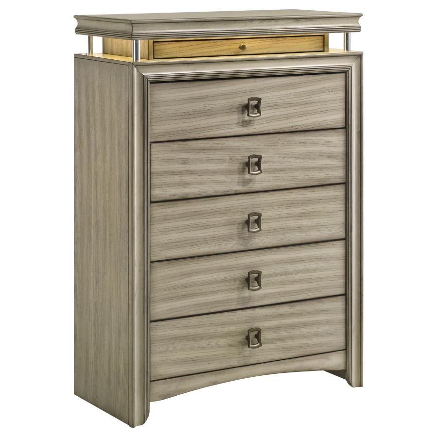 Giselle 6 Drawer Chest Beige