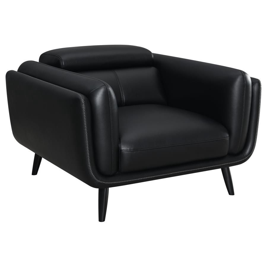 Shania Low Back Accent Chair Black