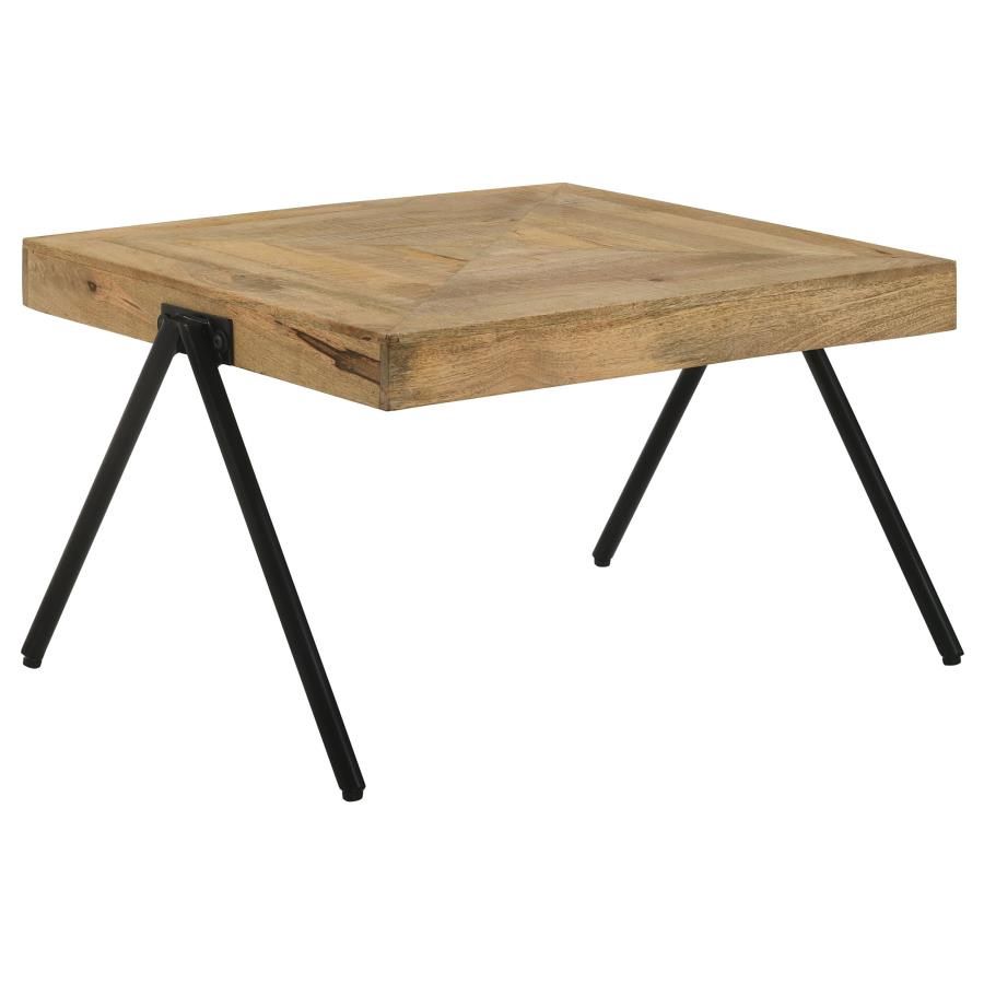 Avery Square Solid Mango Wood Coffee Table Natural