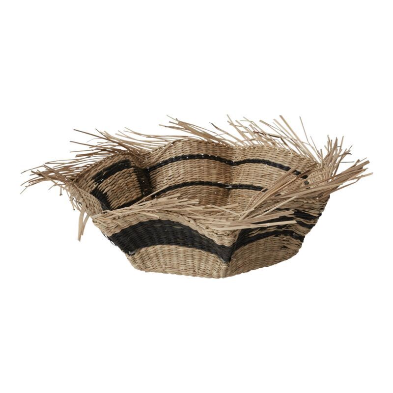 Hague Basket, Multi Stripe 17.5x5"