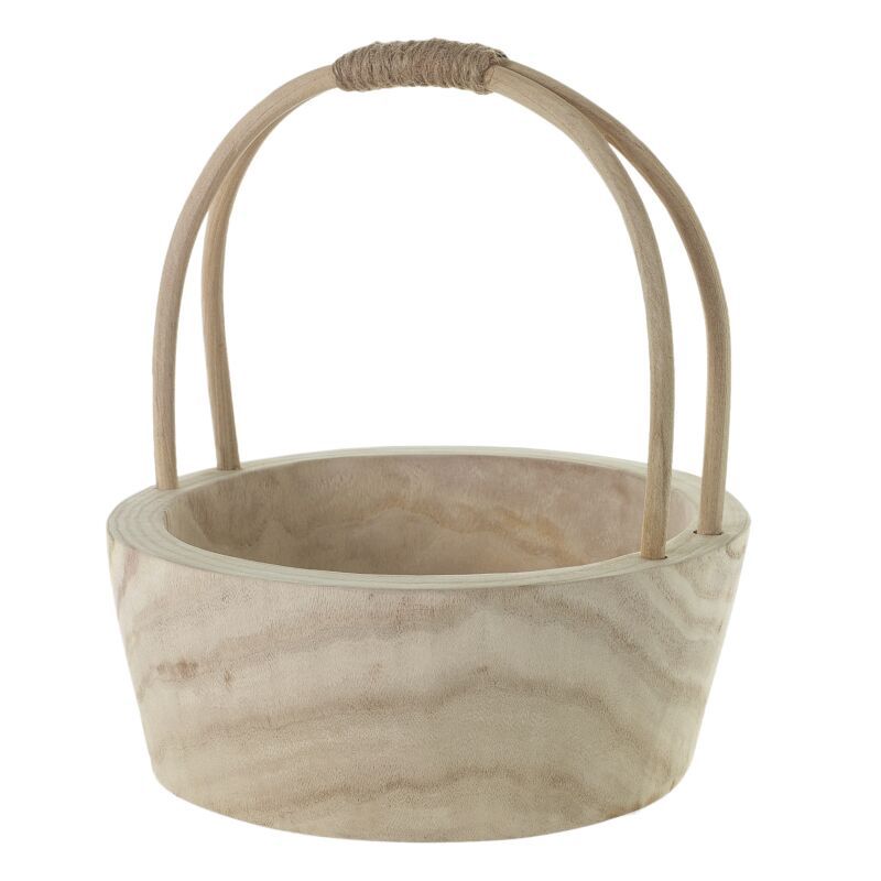 Mesa Wood Basket13x13x14.25&quot;