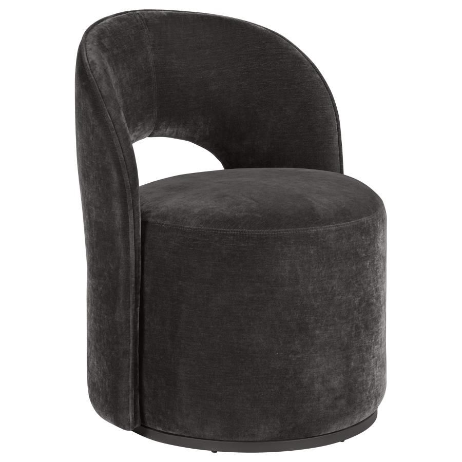 Harjo Velvet Swivel Accent Chair