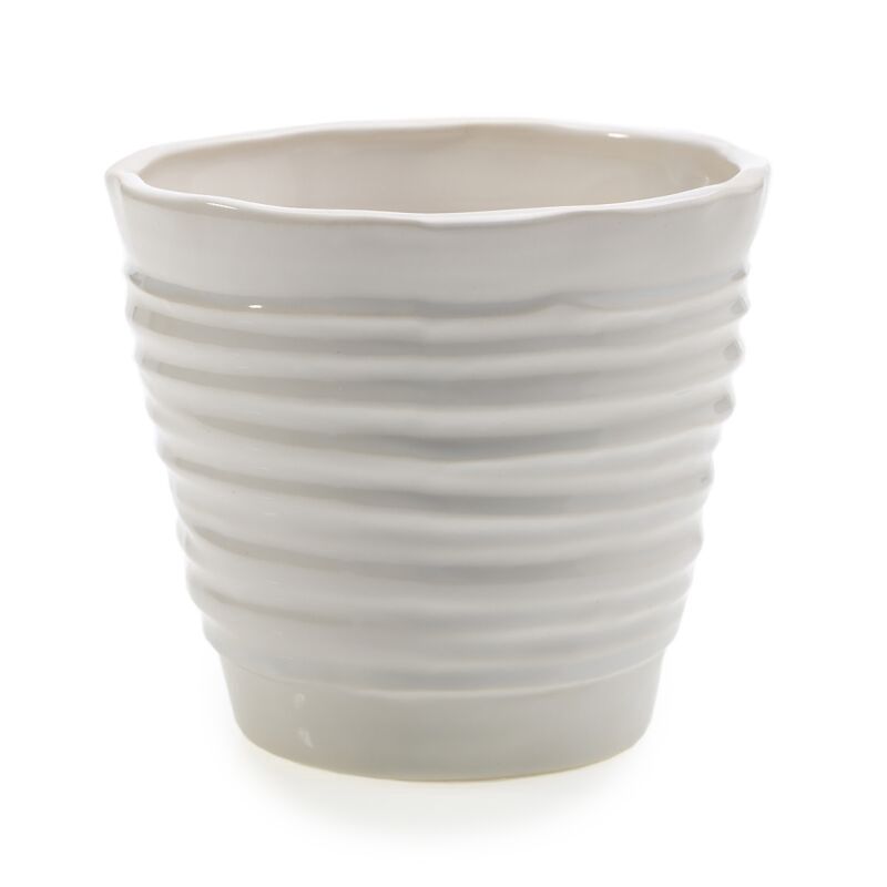 Format Pot Medium, White 5.25x4.75"