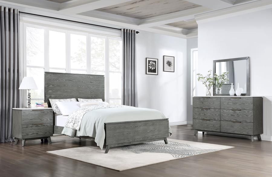 Nathan 4-piece Eastern King Bedroom Set Grey -ONL