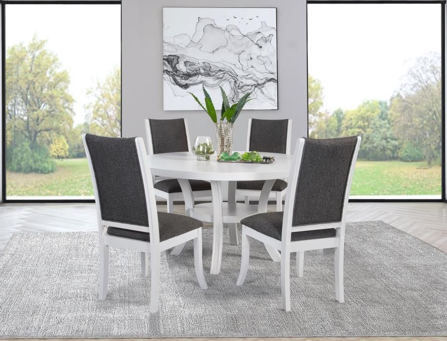 Judd 5pc Dining Set Pearl White ONL
