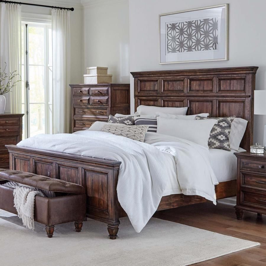 Avenue Bed Queen Burnished Brown- ONL