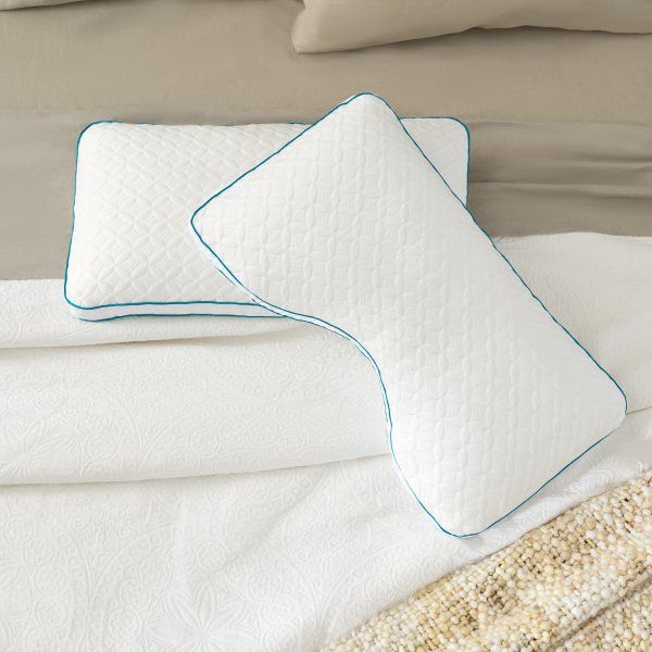 Malouf FlexFill and HyperChill Shoulder Cutout Pillow, Size: King