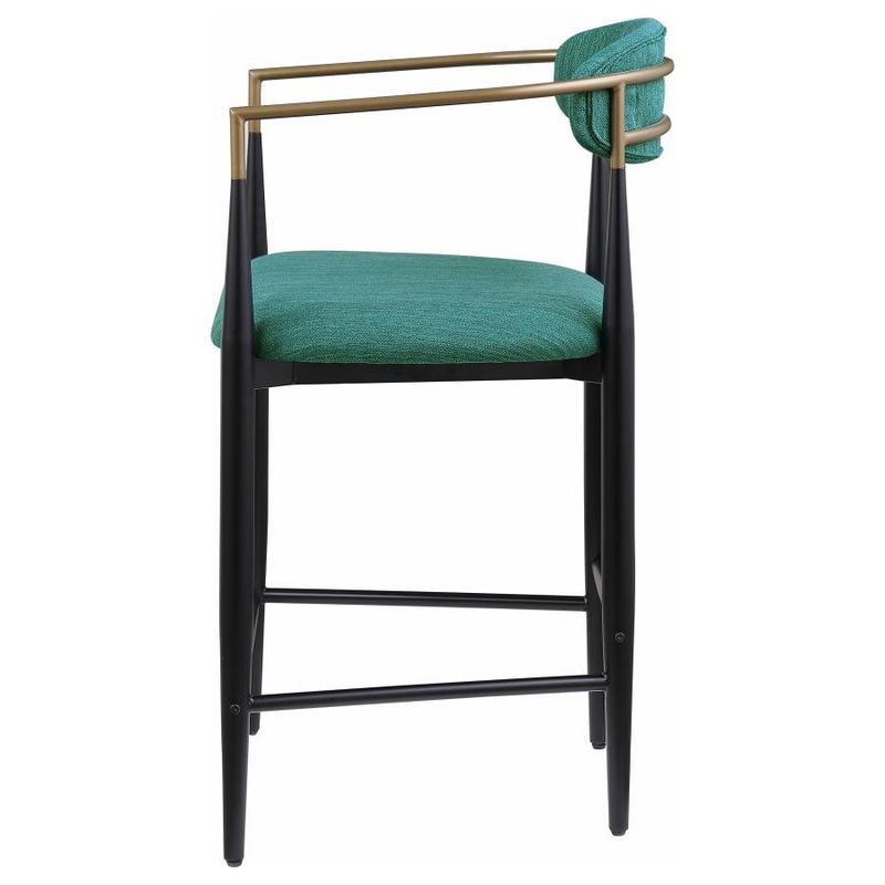 Tina Upholstered Counter Height Chair, Green (Set of 2)