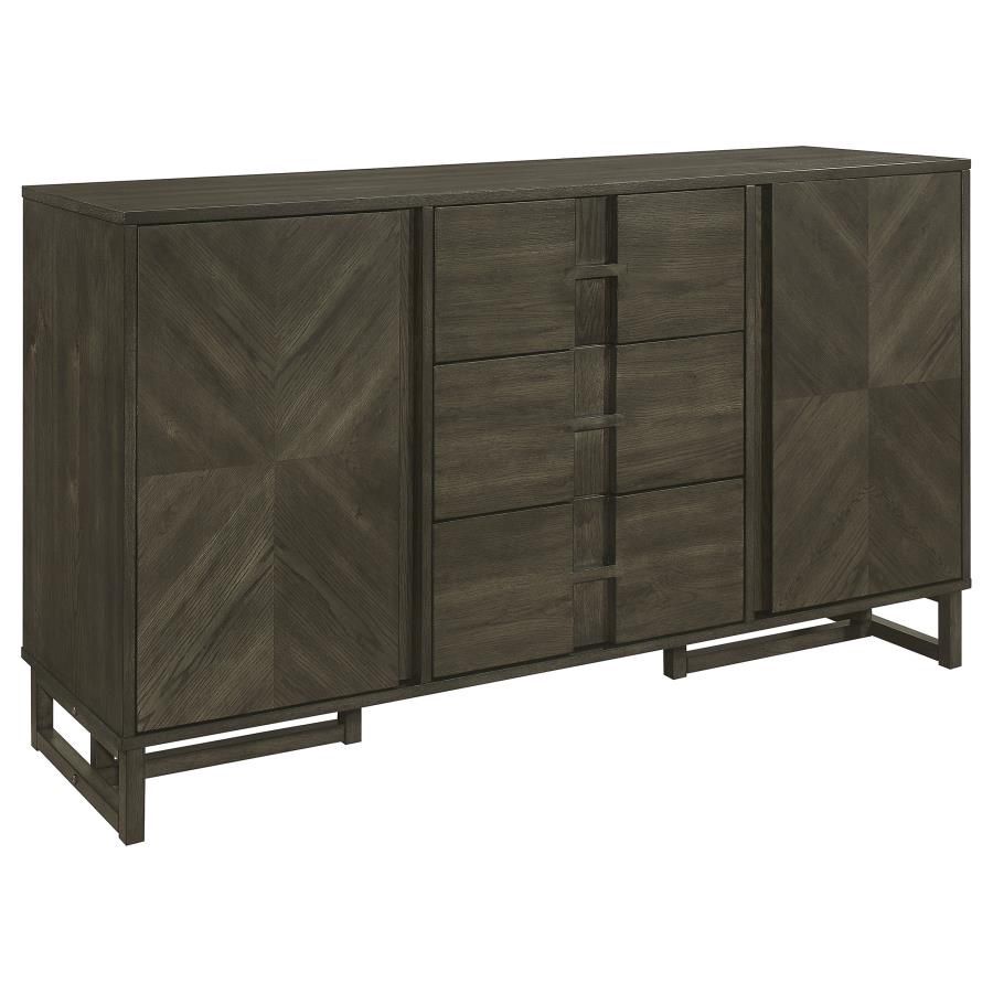 Kelly Storage Dining Sideboard Buffet Dark Grey