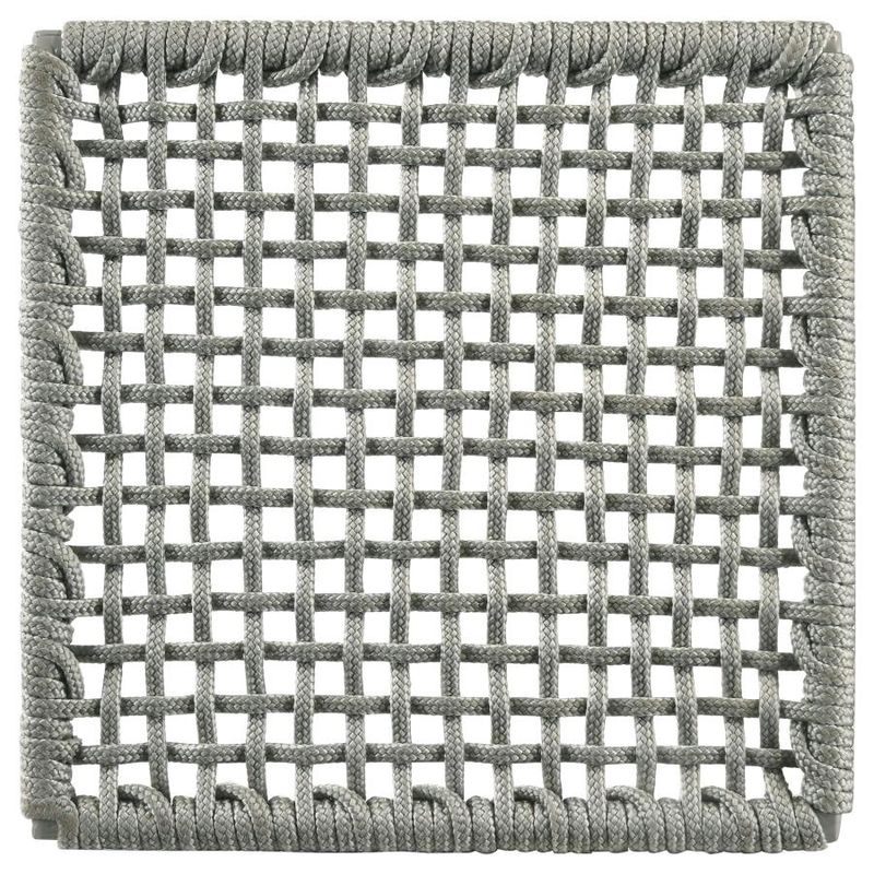 Nakia Woven Rope Dining Side Chairs, Grey (Set of 2)